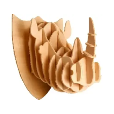 Eureka : Gepetto's Workshop - Rinocéroszfej- 3D fapuzzle - Puzzle puzzle, kirakós