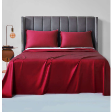Eurekahome Sötét piros Lepedő -100% pamut 5 méretben - 180 × 220 cm lakástextília