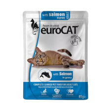 Euro Cat Pouch Macskaeledel (Lazac) - 85 g macskaeledel