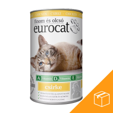 ,Euro Pet, Euro Cat Konzerv Macskáknak (Csirke) - 24x415 g macskaeledel