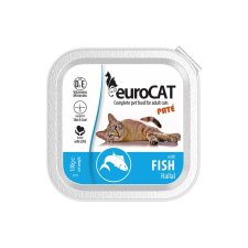 ,Euro Pet, Euro Cat Paté Alutálcás Macskaeledel (Hal) - 100 g macskaeledel
