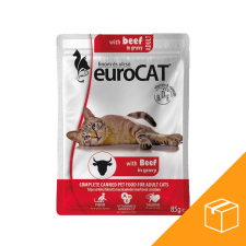 ,Euro Pet, Euro Cat Pouch Macskaeledel (Marha) - 24x85 g macskaeledel