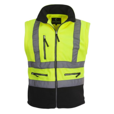 Euro Protection Fluo pulóver levehető ujjú narancs (HV sárga/sötétkék, 3XL)