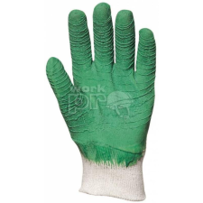 Euro Protection Kesztyű krepp latex csúszásgátló szellőző hátú vágásbiztos zöld 8 védőkesztyű