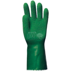 Euro Protection Kesztyű végig mártott csúszásgátló erősített latex 32cm vágásbiztos zöld 10