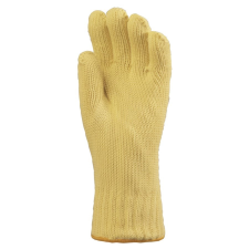 Euro Protection Kötött sárga kevlar kesztyű, 35 cm, 250°c, pamut belső védőkesztyű