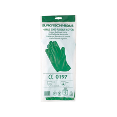 Euro Protection Mártott zöld nitril kesztyű 7-es méret 5527-31 (zöld, 11)