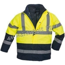 Euro Protection Roadway 4/1 kabát kifutó (HV sárga/sötétkék, M)