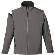 Euro Protection ÚJ! YANG 2/1 LEVEHETŐ UJJÚ FÉRFI SOFTSHELL KABÁT SZÜRKE_XL munkaruha