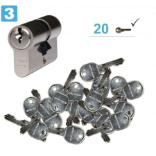 Euro Secure ES.Ni biztonsági zárbetét + 20 kulcs, 30/35mm zár és alkatrészei