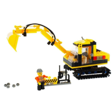 Euro-Trade Alleblox kompatibilis építőjáték Construction Crew Lánctalpas kotrógép 264 db barkácsolás, építés