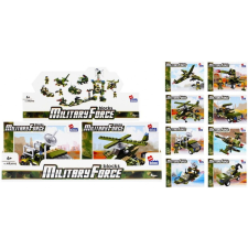 Euro-Trade Építőjáték Alleblox Military Force 96-105db/8változat barkácsolás, építés