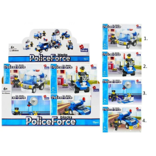 Euro-Trade Építőjáték Alleblox PoliceForce 61-65db/4változat barkácsolás, építés