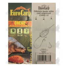 Eurocarp előkötött feeder előke csaliszigonnyal Chinu-10 10cm 12lbs horgászkiegészítő