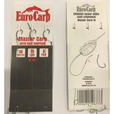  Eurocarp Előkötött feeder előke csaliszigonnyal Master Carp-10 10cm 15lbs horog