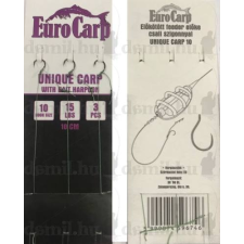 Eurocarp előkötött feeder előke csaliszigonnyal Unique Carp-8 10cm 15lbs horog