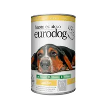 EURODOG csirkés kutyakonzerv 1240g kutyaeledel