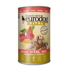 EURODOG EURO DOG VITAL kutyakonzerv marhahússal 1240g kutyaeledel