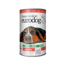 EURODOG marha kutyakonzerv 1240g kutyaeledel