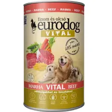 EURODOG vital marha kutyakonzerv 1240g kutyaeledel