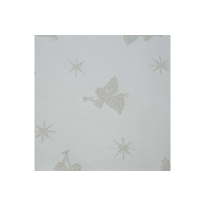 Eurofirany Karácsonyi asztali futó jacquard anyagból angyalos mintával Pezsgő 40x140 cm party kellék