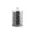 Eurofirany Ventosa 02 tárolóedény kristályokkal Ezüst/fekete 10x10x17 cm