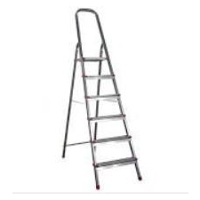 Eurogold Létra 6 fokos Fém 150kg-ig létra és állvány