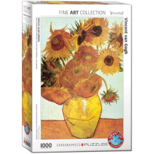 Eurographics 1000 db-os puzzle - Twelve Sunflowers, Van Gogh (6000-3688) puzzle, kirakós