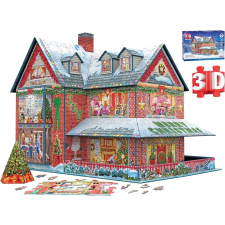 Eurographics 3D karácsonyi házikó puzzle 1100 darab puzzle, kirakós