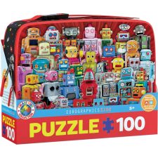 Eurographics puzzle robotokkal ebéddobozban 100 darabos puzzle, kirakós