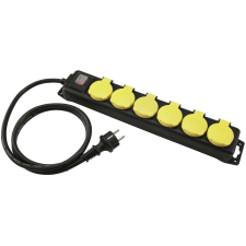 Eurolite Distributor 6-fold IP44 bk 5m világítás