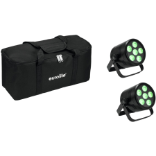 Eurolite Set 2x AKKU PAR 6 QCL + Soft-Bag világítás
