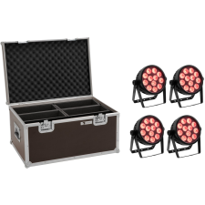 Eurolite Set 4x LED 4C-12 Silent Slim Spot + Case világítás