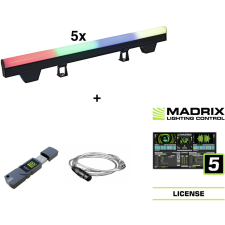Eurolite Set 5x LED PT-100/32 Pixel DMX Tube + Madrix Software világítás