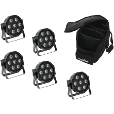 Eurolite Set 5x LED SLS-7 HCL Spot + Soft Bag világítás