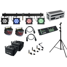 Eurolite Set LED KLS-3002 + Laser Derby Mobile Bundle világítás