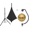 Eurolite Set Mirror ball 50cm gold with stand and tripod cover black
