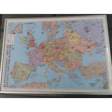  Európa falitérkép keretezett 70x50 cm Európa térkép közigazgatási magyar nyelvű térkép
