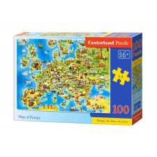 Európa térképe 100 darabos puzzle puzzle, kirakós