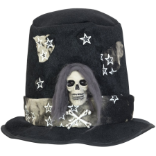 EuroPalms Halloween jelmez Top-Hat koponyával dekoráció