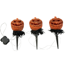 EuroPalms Halloween tökök karóval  3 darabos készlet  39cm dekoráció