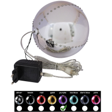 EuroPalms LED hógolyó 15cm  lila világítás