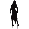 EuroPalms sziluett fém zombi nő  135cm