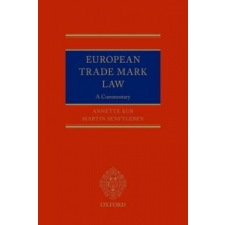  European Trade Mark Law – Annette Kur idegen nyelvű könyv