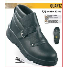 EuroProtection QUARTZ lábfejvédős bőr Coverguard S3 SRA munkavédelmi hegesztő bakacs, gyorscsattal munkavédelmi cipő