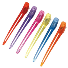 Eurostil Csipesz Elválasztó - Fém-műanyag , Színes 12cm 6db/cs 02524/99 hajápoló eszköz