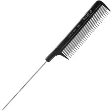 Eurostil Fésű Stíl - Tupírozáshoz, Fémtűs véggel , Fekete szín 21,5cm 01468 fésű
