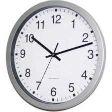 EuroTime Rádiójel vezérelt analóg falióra 30 x 4,3 cm, ezüst, EuroTime 56831-07 (56831-07) falióra