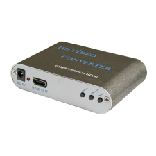 EuroVideo EVA-CVBS/HDMI Kompozit/HDMI átalakító, 1080p/60 HZ, PAL/NTSC, HDMI 1.3, HDCP kompatibilitás biztonságtechnikai eszköz