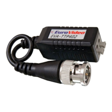 EuroVideo EVA-TTP402HDL passzív csavart érpár átalakító TVI/AHD/CVI rendszerekhez, 1080p max 200 méter biztonságtechnikai eszköz